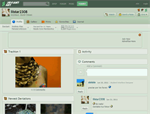 Tablet Screenshot of lilstar2308.deviantart.com