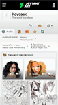 Mobile Screenshot of koyosaki.deviantart.com