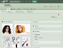 Tablet Screenshot of koyosaki.deviantart.com