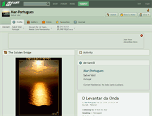 Tablet Screenshot of mar-portugues.deviantart.com