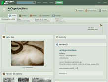 Tablet Screenshot of anorganizedmess.deviantart.com