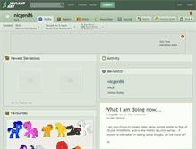 Tablet Screenshot of nicgen86.deviantart.com