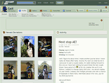 Tablet Screenshot of cycil.deviantart.com