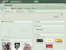 Tablet Screenshot of blanky-boo.deviantart.com