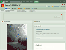 Tablet Screenshot of chronicphotography.deviantart.com