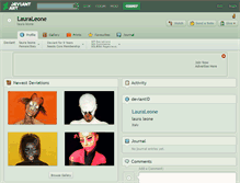 Tablet Screenshot of lauraleone.deviantart.com
