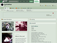 Tablet Screenshot of morticiarose.deviantart.com