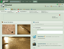 Tablet Screenshot of primusgod.deviantart.com