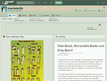 Tablet Screenshot of meerkats4life.deviantart.com