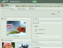 Tablet Screenshot of dhara.deviantart.com
