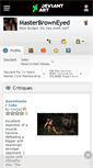 Mobile Screenshot of masterbrowneyed.deviantart.com
