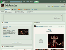 Tablet Screenshot of masterbrowneyed.deviantart.com