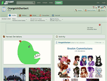 Tablet Screenshot of orangeishsherbert.deviantart.com