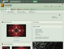 Tablet Screenshot of cschrensky.deviantart.com