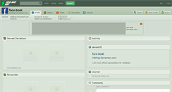 Desktop Screenshot of face-book.deviantart.com