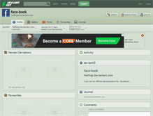Tablet Screenshot of face-book.deviantart.com