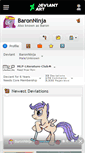 Mobile Screenshot of baronninja.deviantart.com
