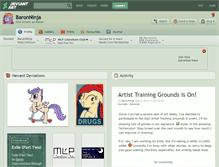 Tablet Screenshot of baronninja.deviantart.com