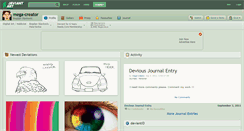 Desktop Screenshot of mega-creator.deviantart.com