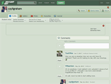 Tablet Screenshot of cayligraham.deviantart.com