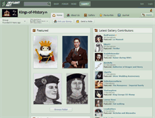 Tablet Screenshot of kings-of-history.deviantart.com