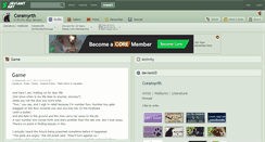 Desktop Screenshot of coramyrth.deviantart.com