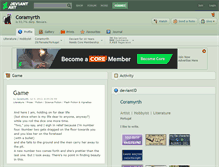 Tablet Screenshot of coramyrth.deviantart.com
