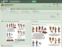 Tablet Screenshot of maxfirestorm.deviantart.com