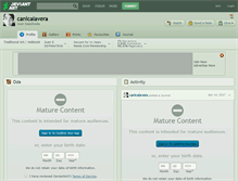 Tablet Screenshot of canicalavera.deviantart.com