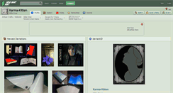 Desktop Screenshot of karma-kitten.deviantart.com