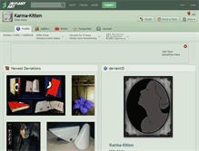 Tablet Screenshot of karma-kitten.deviantart.com
