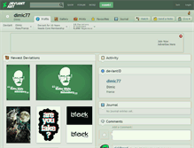 Tablet Screenshot of dimic77.deviantart.com