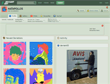 Tablet Screenshot of matapollos.deviantart.com