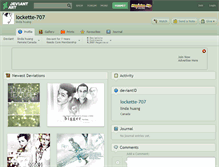 Tablet Screenshot of lockette-707.deviantart.com