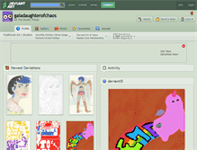 Tablet Screenshot of gaiadaughterofchaos.deviantart.com