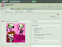 Tablet Screenshot of invader-mimi.deviantart.com