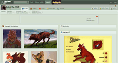 Desktop Screenshot of lobo-the-wolf.deviantart.com