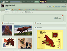 Tablet Screenshot of lobo-the-wolf.deviantart.com