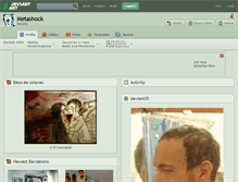 Tablet Screenshot of metashock.deviantart.com