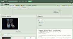 Desktop Screenshot of predater.deviantart.com