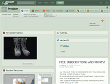 Tablet Screenshot of predater.deviantart.com