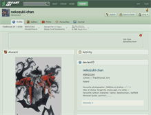 Tablet Screenshot of nekozuki-chan.deviantart.com