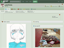 Tablet Screenshot of ladyvinicia.deviantart.com