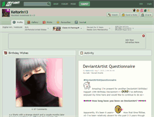 Tablet Screenshot of keitorin13.deviantart.com