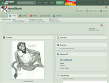 Tablet Screenshot of herogskunk.deviantart.com