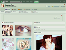 Tablet Screenshot of kuroyamitora.deviantart.com