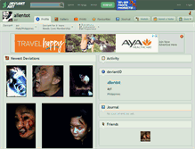 Tablet Screenshot of allentot.deviantart.com