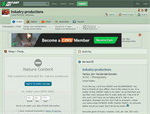 Tablet Screenshot of industry-productions.deviantart.com