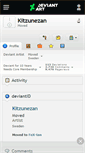 Mobile Screenshot of kitzunezan.deviantart.com