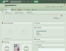 Tablet Screenshot of cartoonfootlover.deviantart.com